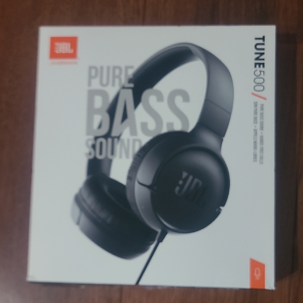 JBL Tune 500 On-Ear Headphones - Black